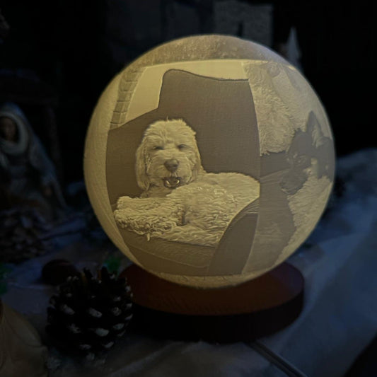 Large Customizable D5 Starry Moon Lamp – Personalize Your Night Sky!